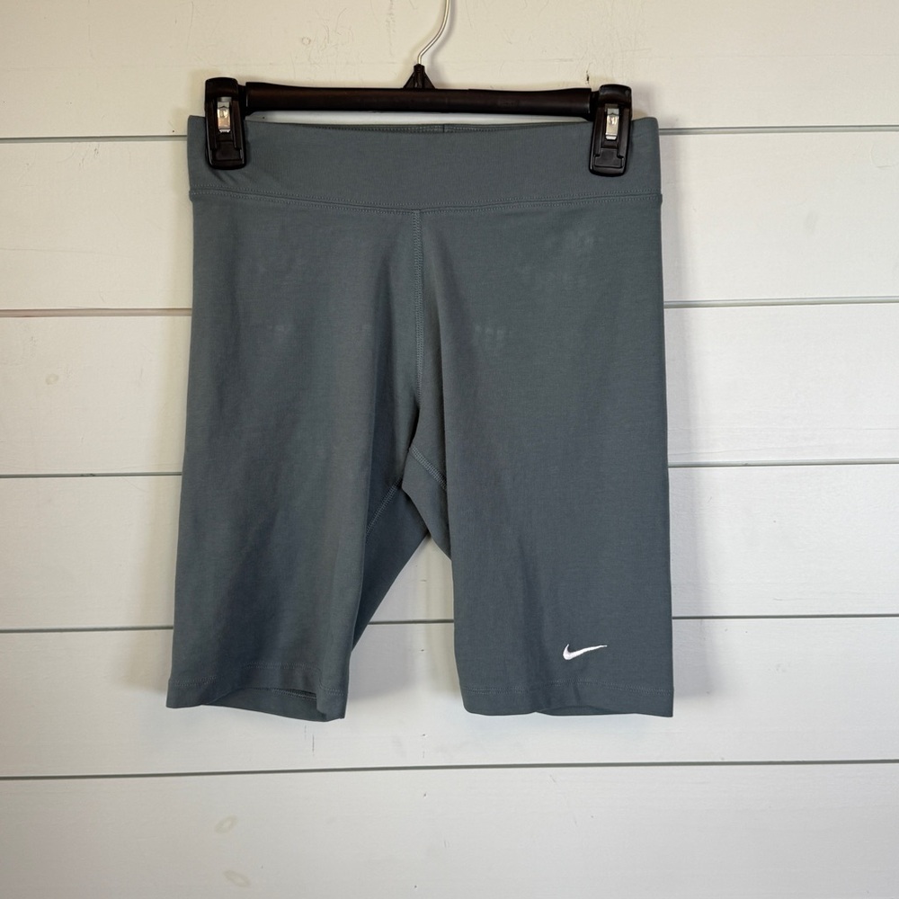Nike cotton‎ biker shorts teal blue women’s size small